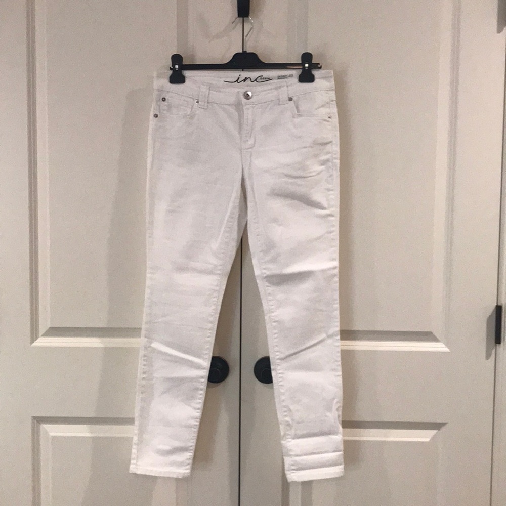 INC Skinny Leg White Jeans